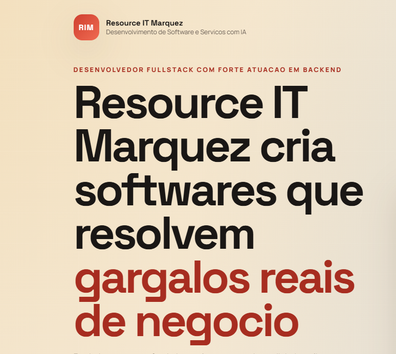 Resource IT Marquez project screenshot