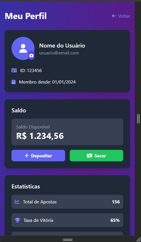 SpeedBet project screenshot